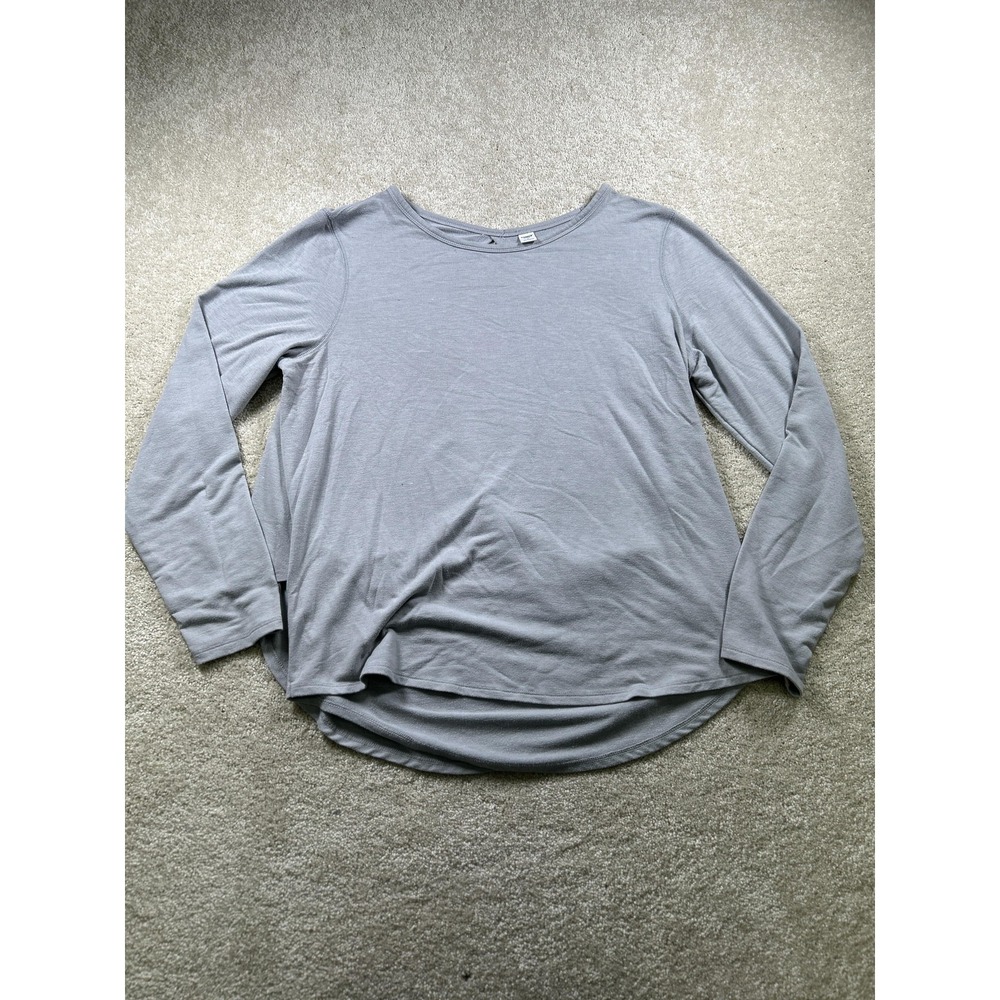 Old Navy‎ Active Long Sleeve Shirt Womens XL Thumbholes Keyhole Back Yoga Top